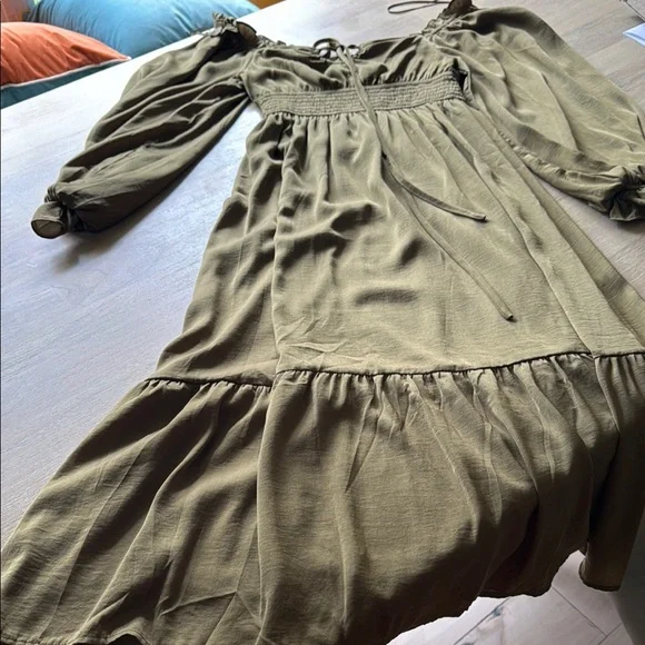 moon river drop waist dress DROP-WAIST STRAPLESS TWILL DRESS – OAK + FORT USA main image 0